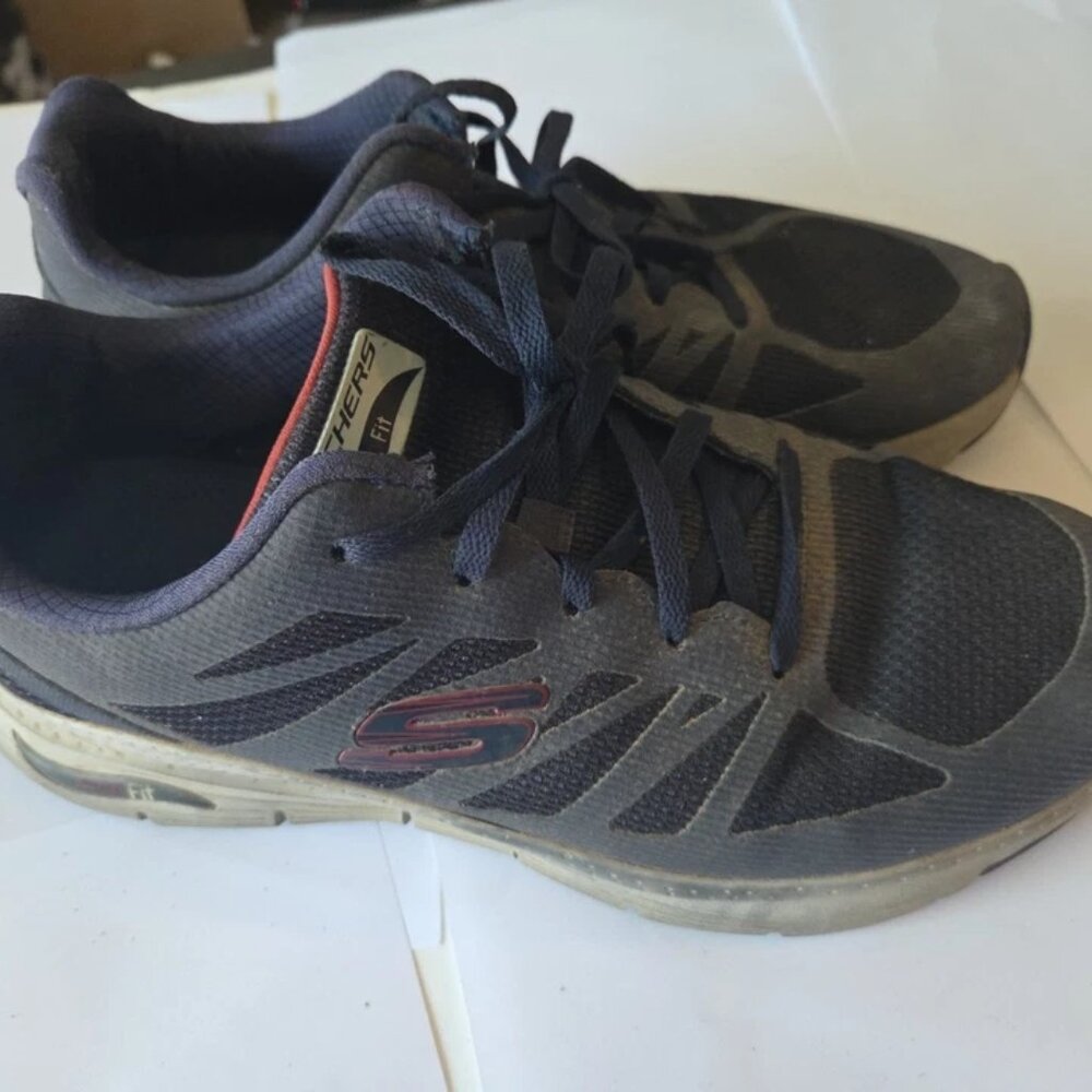 Skechers Mens Arch Fit Blue Running Shoes Comfort Sneaker Size 10.5